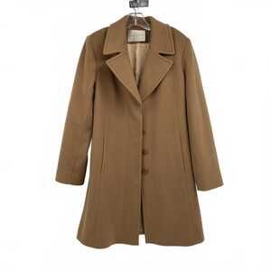 Fleurette Tan Wool Trench Coat | Women’s Size 8 Regular